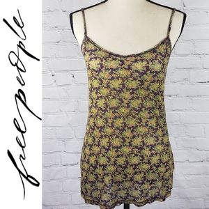 Free People Slinky Floral Camisole SZ L